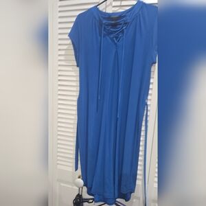 Blue Dress Ashley Stewart Plus Size 0X